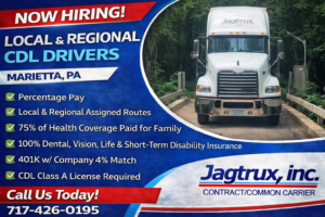Jagtrux - CDL Class A truck driving job - Marietta, PA