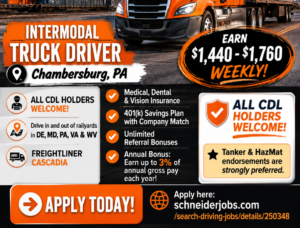 Intermodal truck driving jobs | Schneider