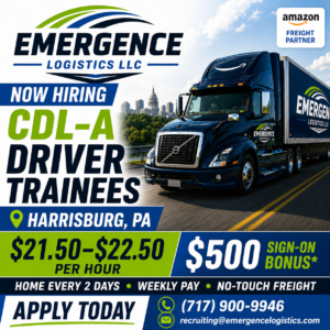 emergence cdl-a driver trainees hiting pa