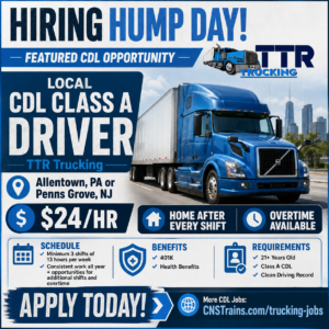 TTR Trucking - Allentown, PA or Penns Grove, NJ
